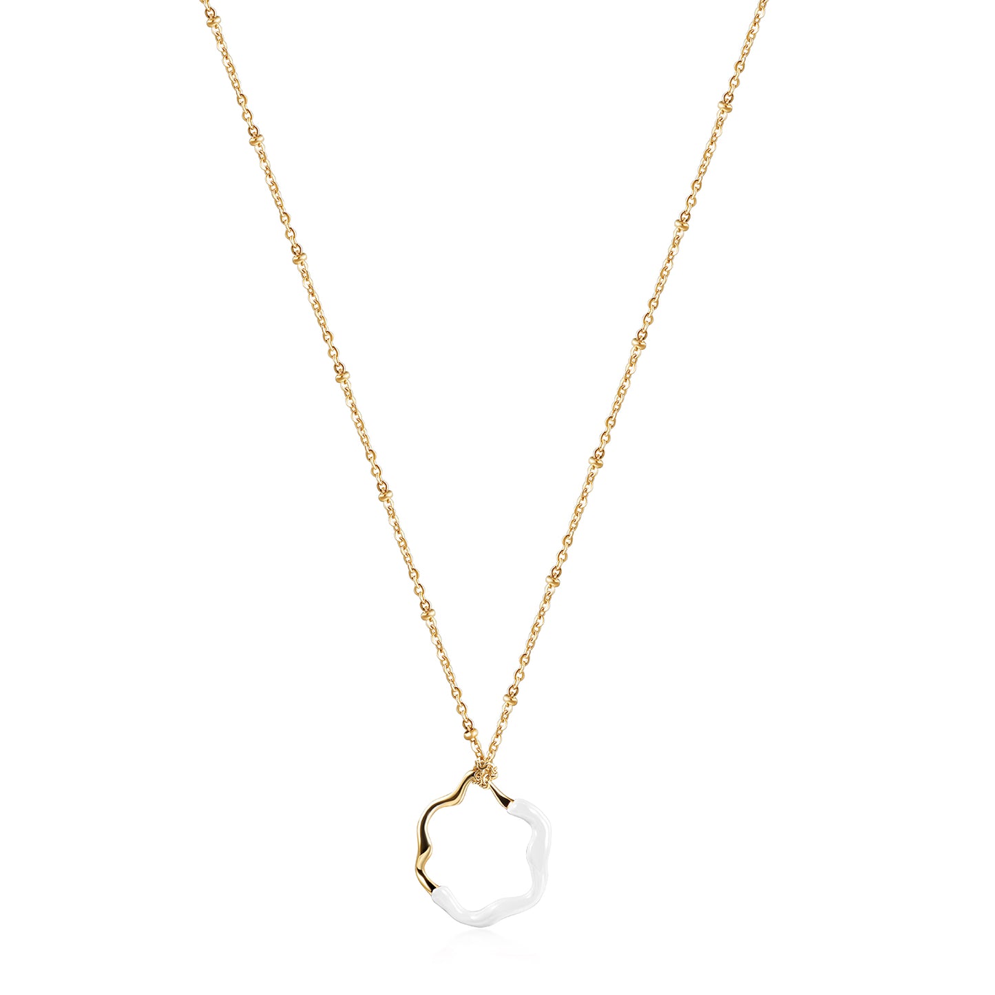 Creative colored pendant necklace-NSSN793ST