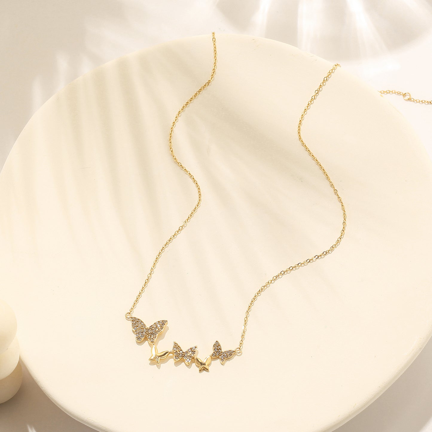 Five butterfly necklaces-NSSN798STGCZD