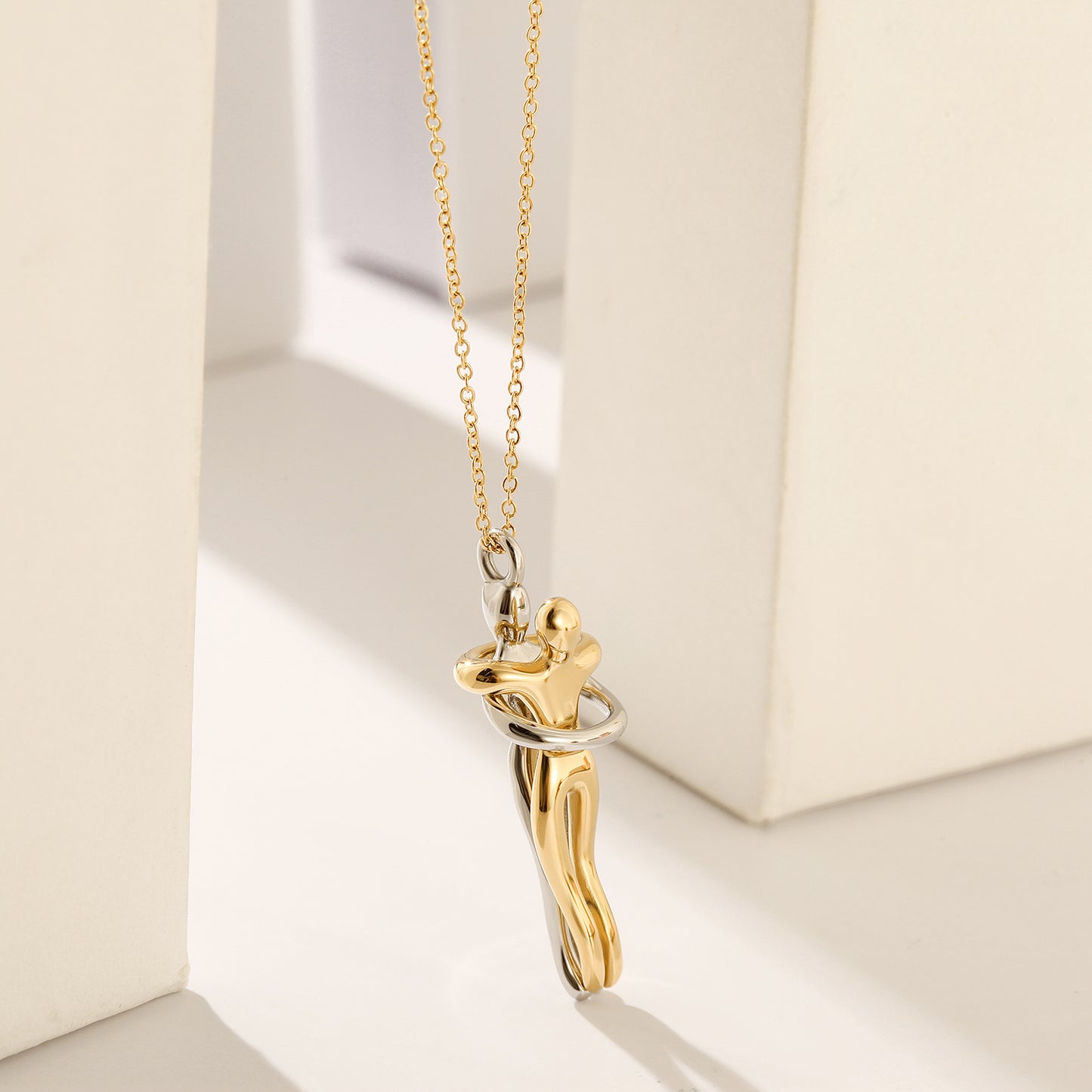 Embrace Love Creative Necklace-NSSN802STMC