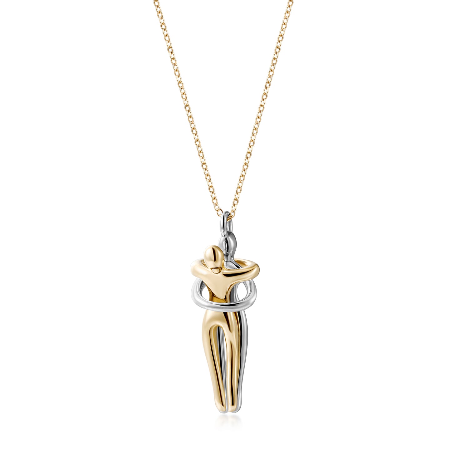 Embrace Love Creative Necklace-NSSN802STMC