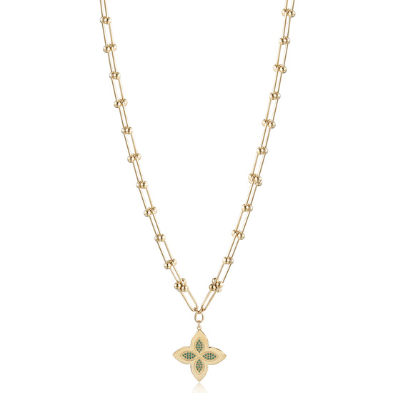 Creative Flower Necklace-NSSN804ST