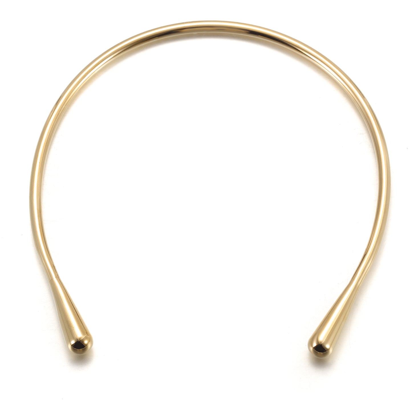 High polished solid necklace-NSSN808STGC