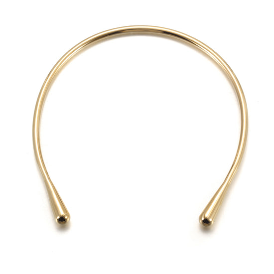 High polished solid necklace-NSSN808STGC