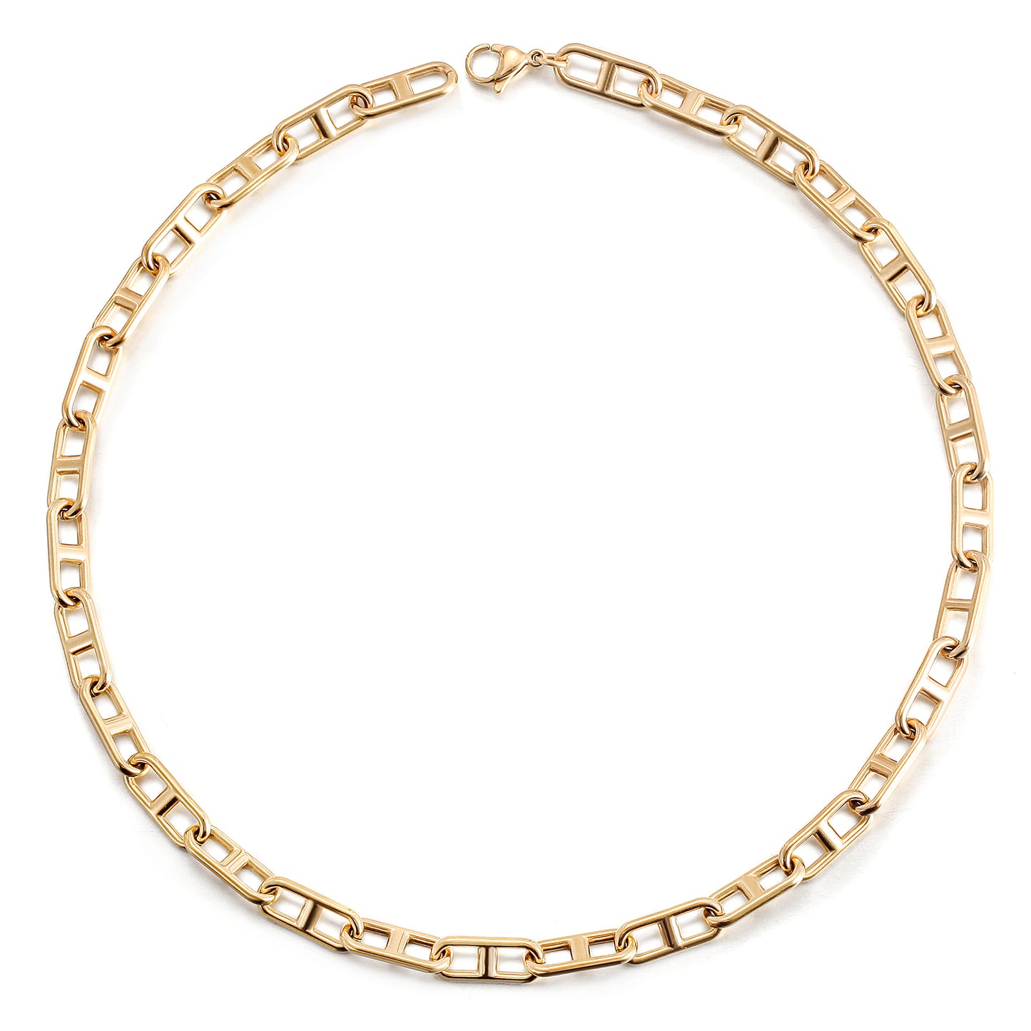 Stainless steel hollow necklace-NSSN811STGC-18