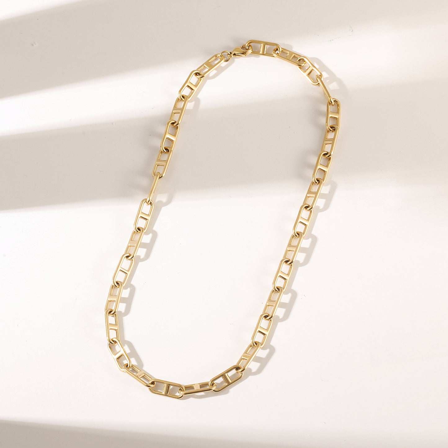 Stainless steel hollow necklace-NSSN811STGC-18