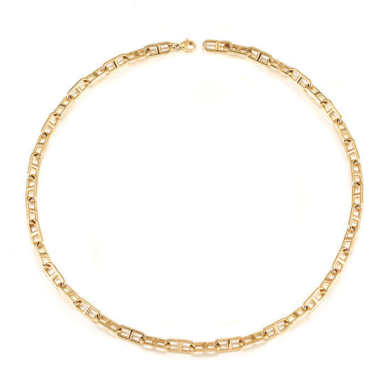 Stainless steel hollow necklace-NSSN811STGC-24