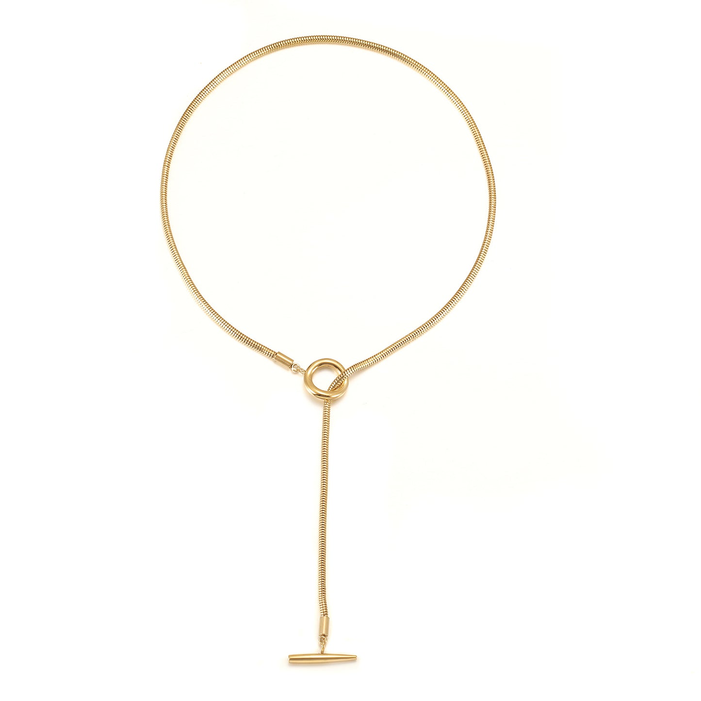 Solid color chain necklace-NSSN840ST