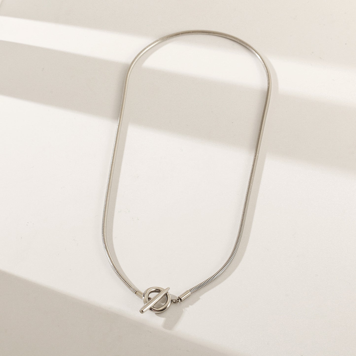Solid color chain necklace-NSSN840ST