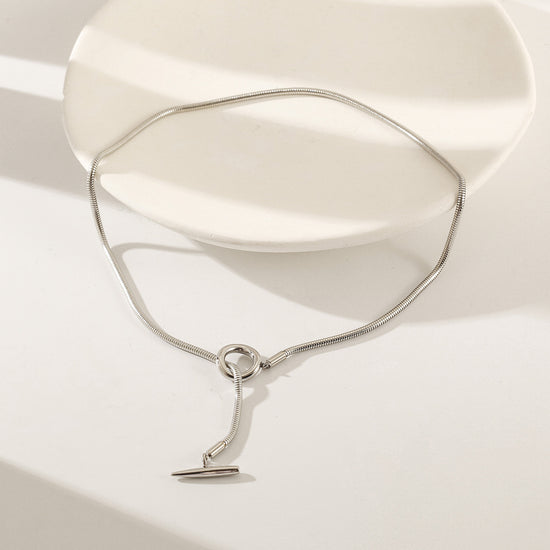 Solid color chain necklace-NSSN840ST