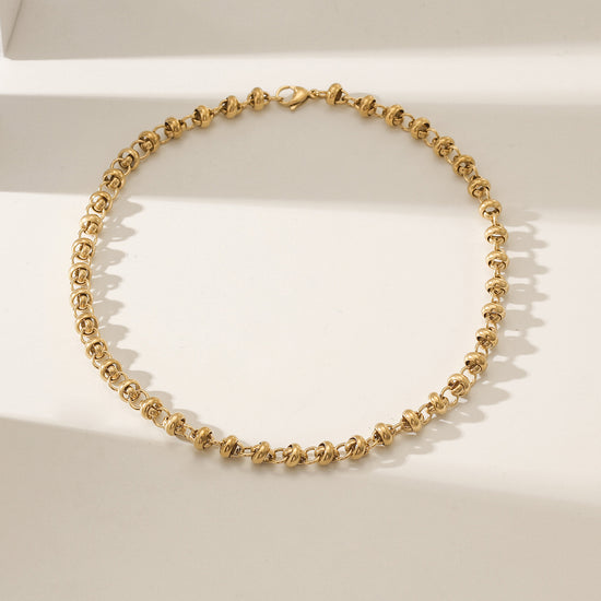Stainless steel hollow necklace-NSSN858SGC