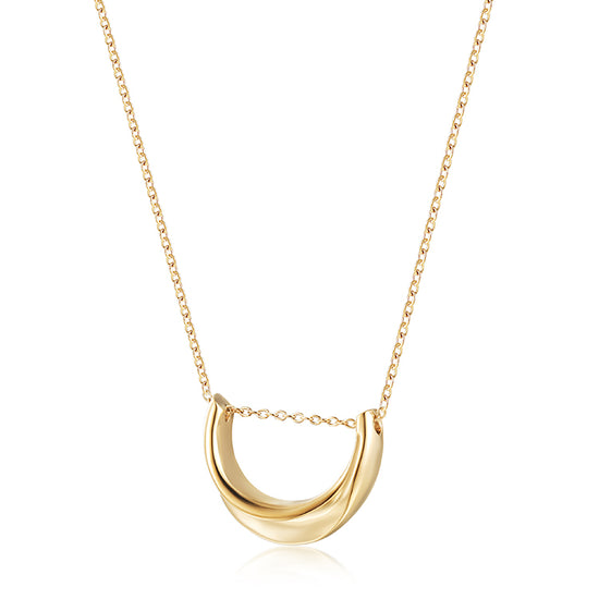 High polished pendant necklace-NSSN863STGC
