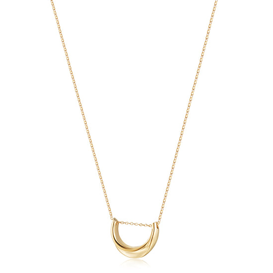 High polished pendant necklace-NSSN863STGC
