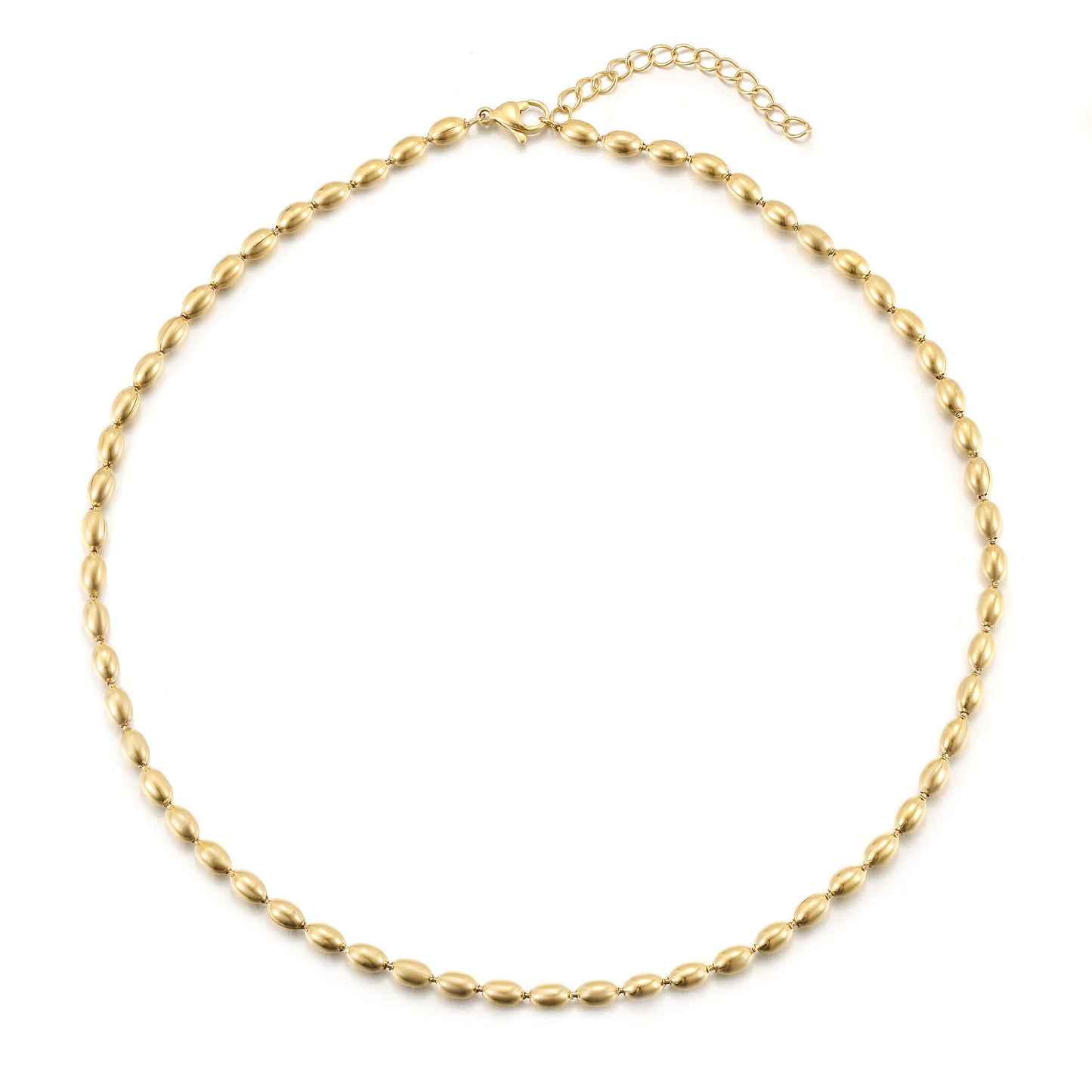 Bead Charm Necklace - NSSN872STGC-16