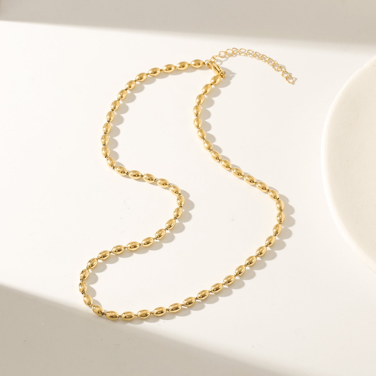 Bead Charm Necklace - NSSN872STGC-16