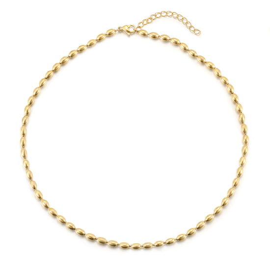 Bead Charm Necklace - NSSN872STGC-16