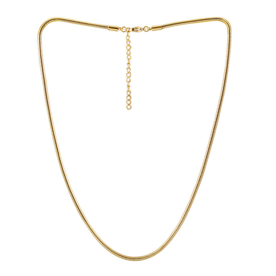 Herringbone Gold Chain Necklace - NSSN877STGC-16.5