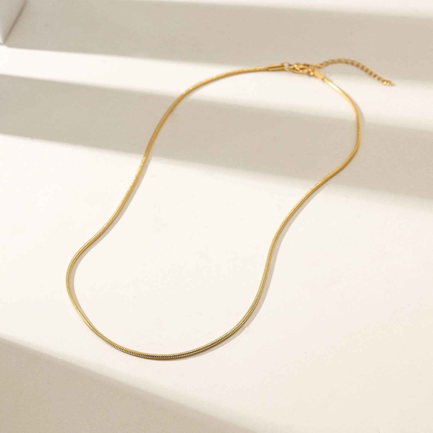 Snake Chain Necklace - NSSN880STGC-16.5