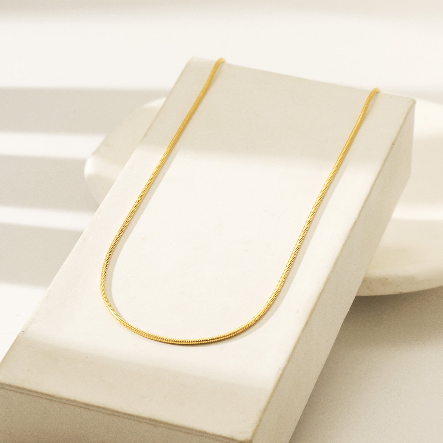 Snake Chain Necklace - NSSN880STGC-16.5