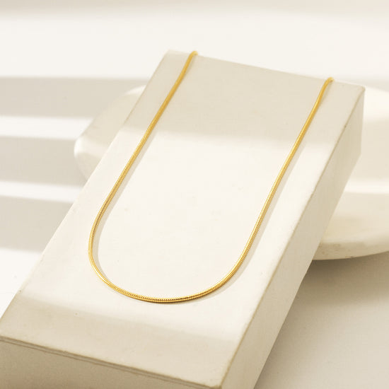 Snake Chain Necklace - NSSN880STGC-16.5