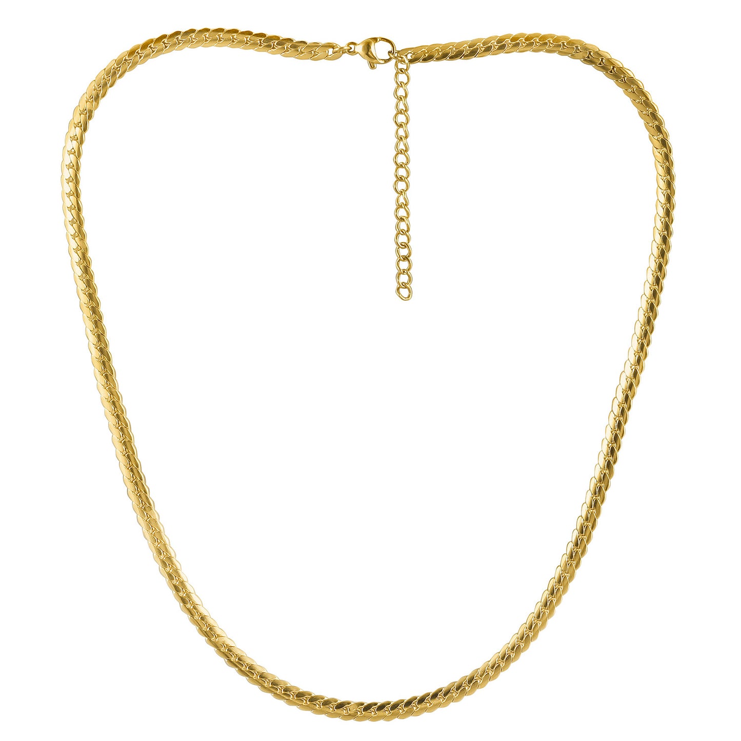 Gold Snake Necklace - NSSN881STGC-16.2