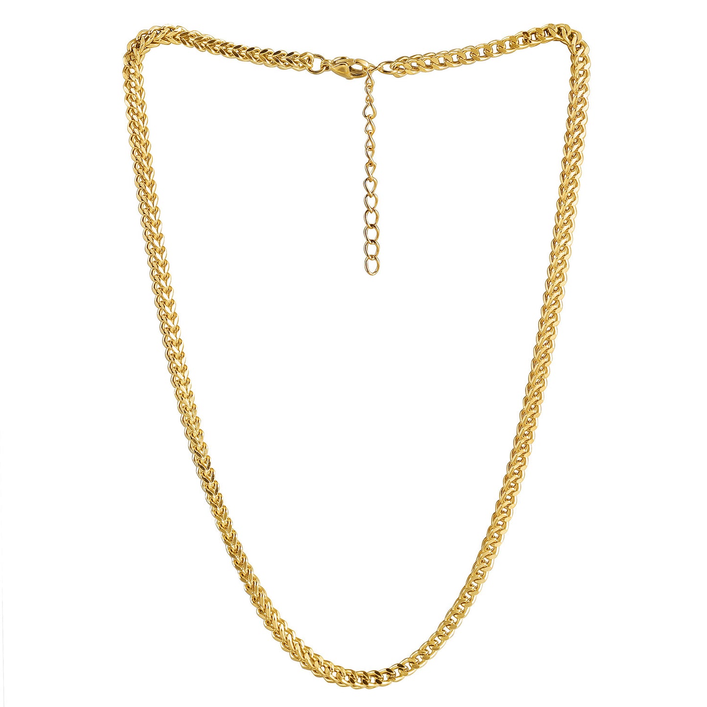 Twisted Gold Necklace - NSSN882STGC-16.5