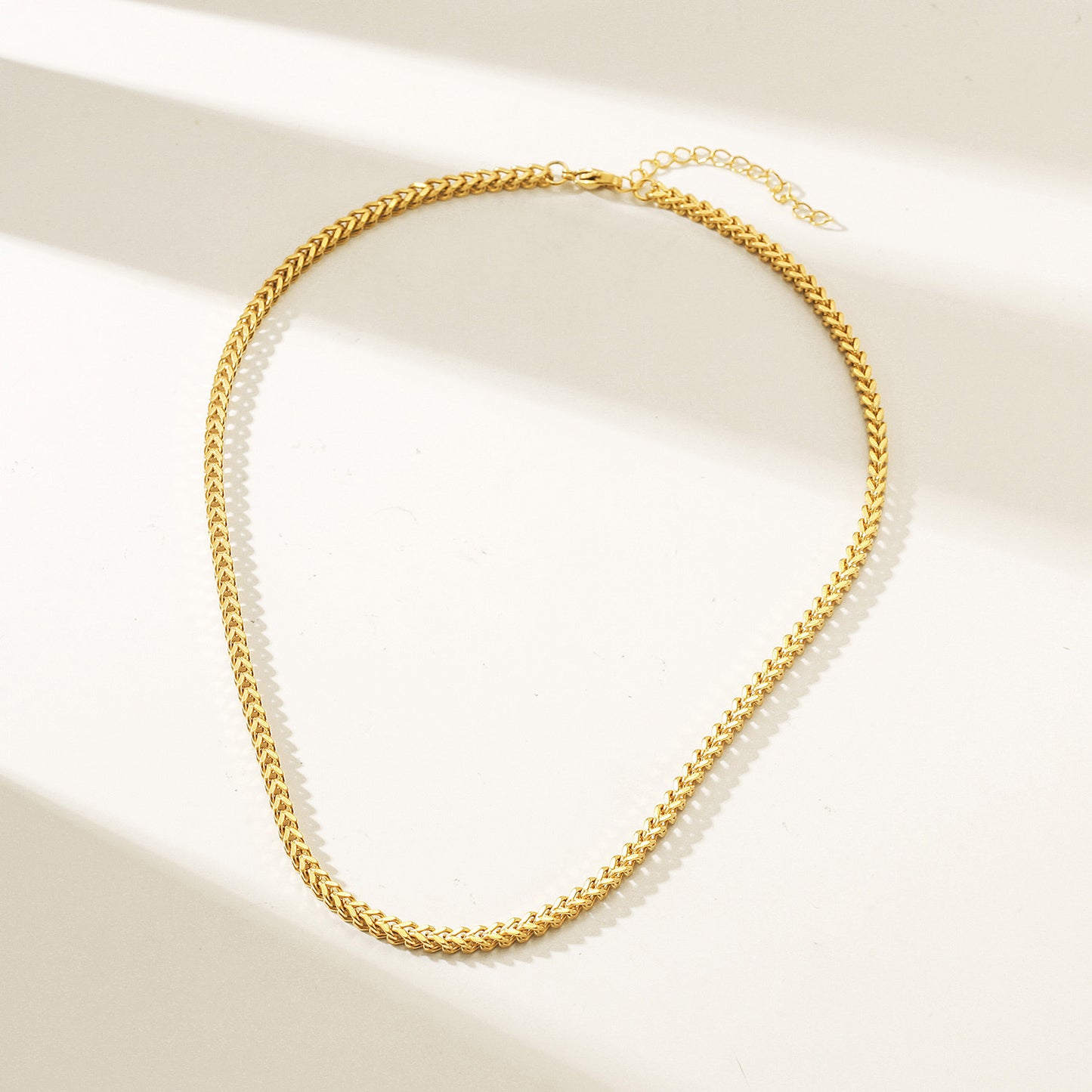 Twisted Gold Necklace - NSSN882STGC-16.5