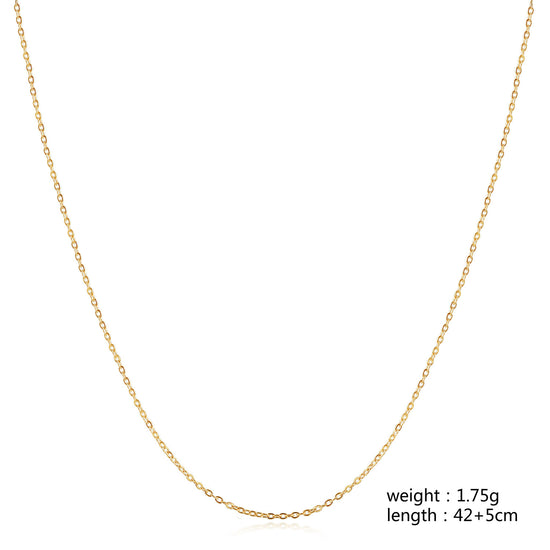 Gold Chain Necklace - NSSN883STGC-16.2