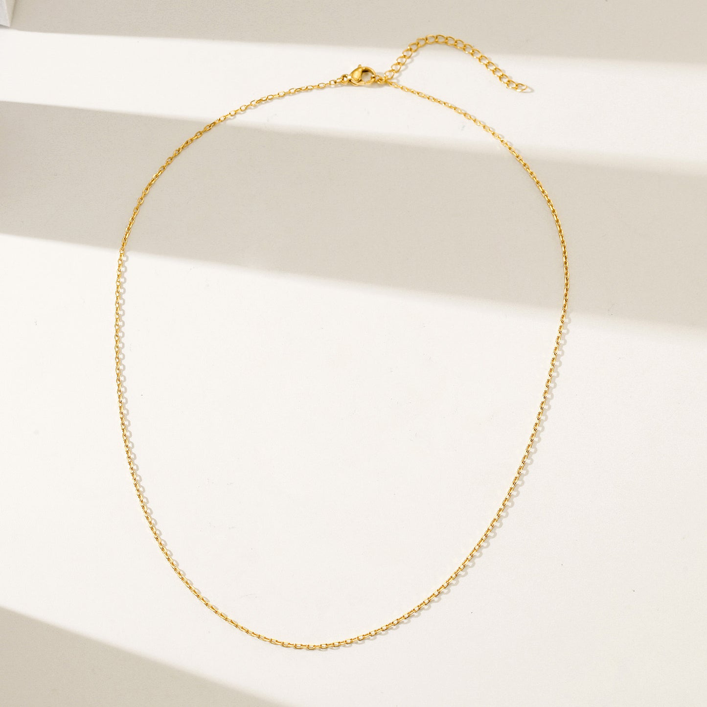 Gold Chain Necklace - NSSN883STGC-16.2