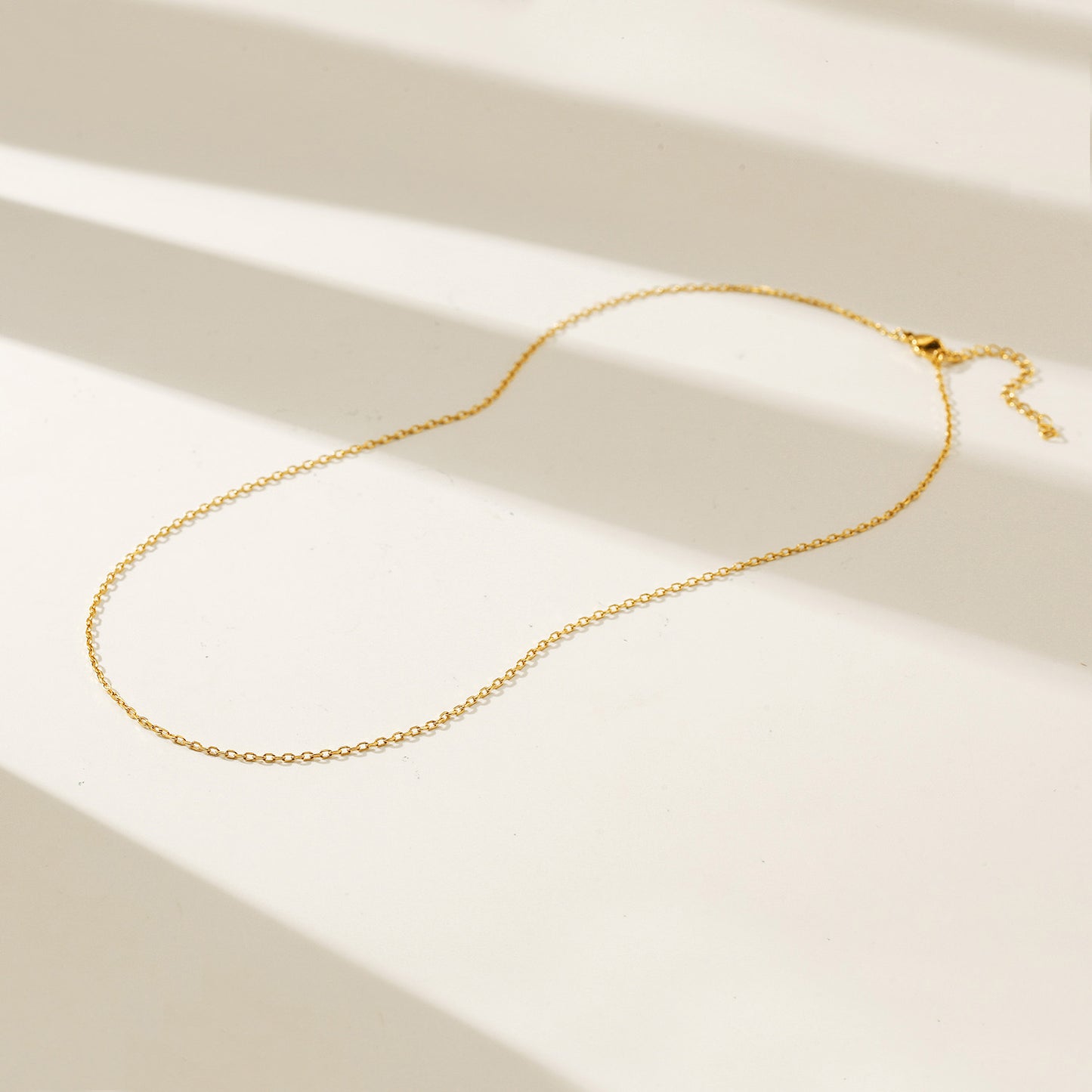 Gold Chain Necklace - NSSN883STGC-16.2