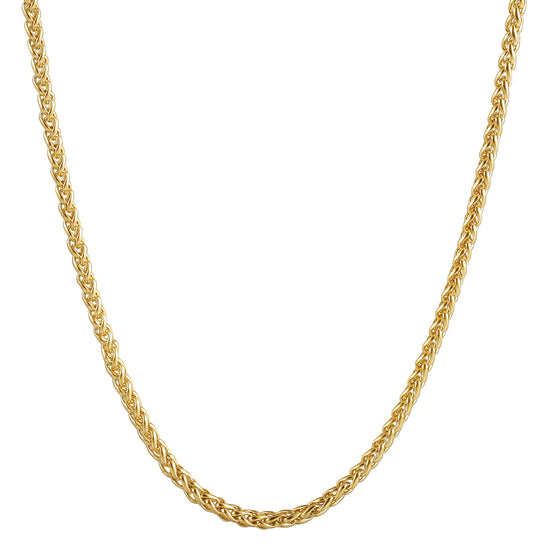 Gold Twisted Necklace - NSSN884STGC-16.2