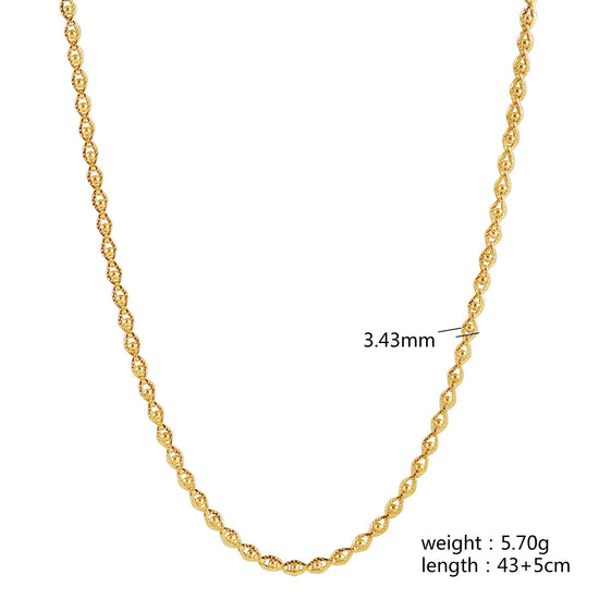 Gold Evil Eye Necklace - NSSN885STGC-16.5