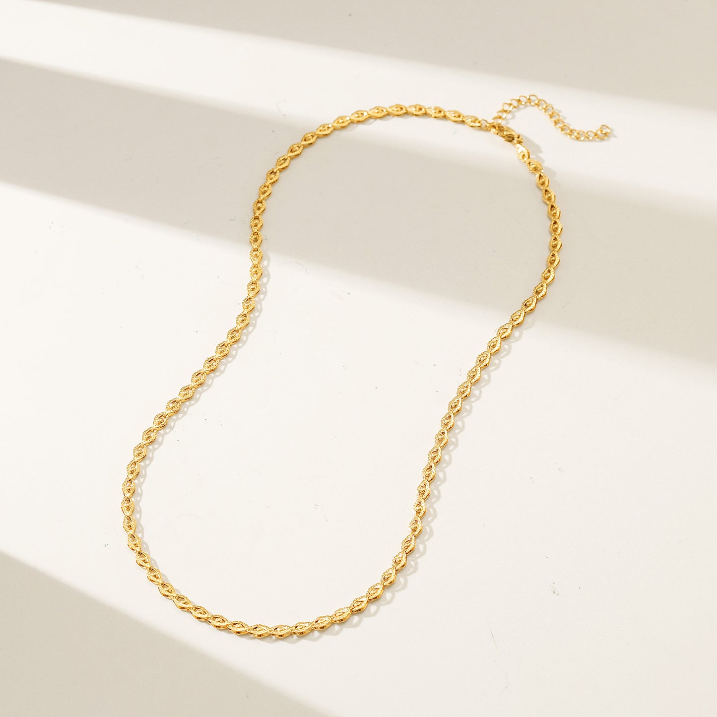 Gold Evil Eye Necklace - NSSN885STGC-16.5