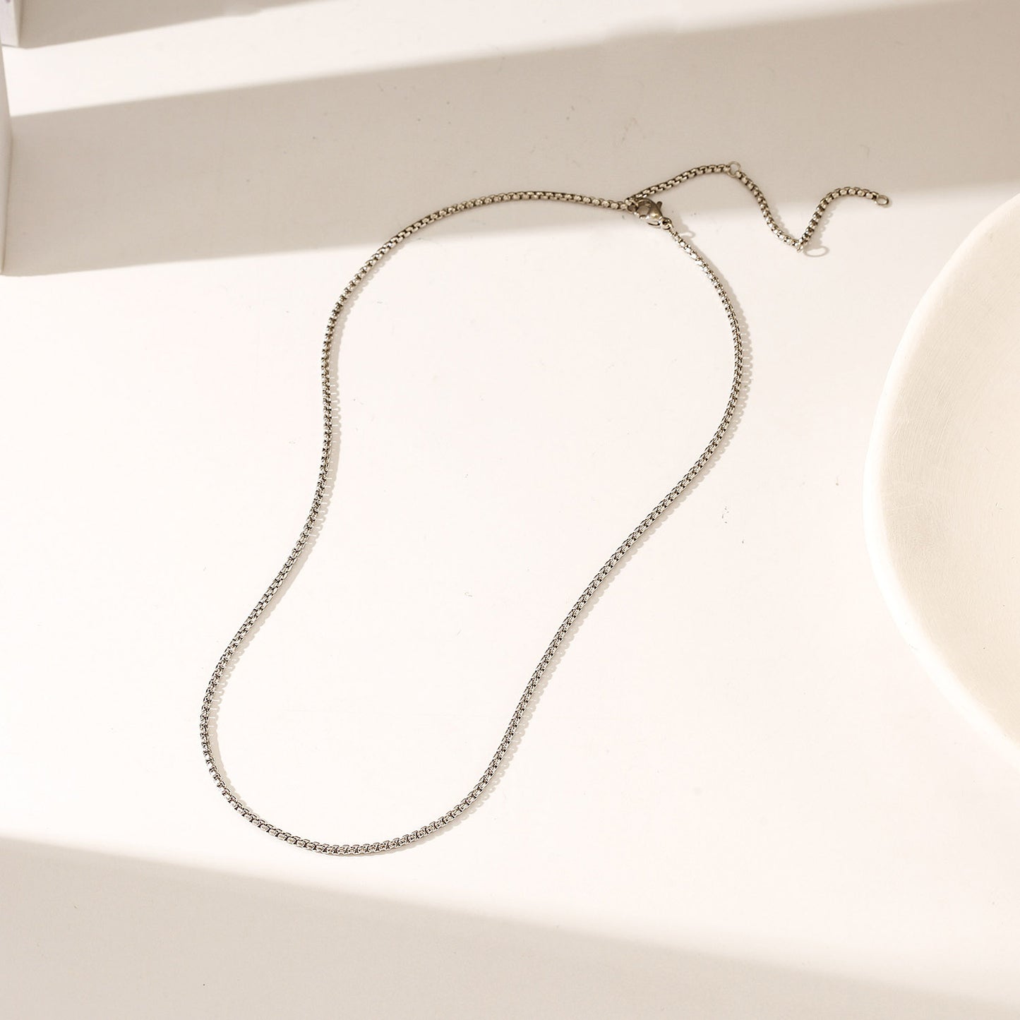 Silver Charm Necklace - NSSN893STWG-15