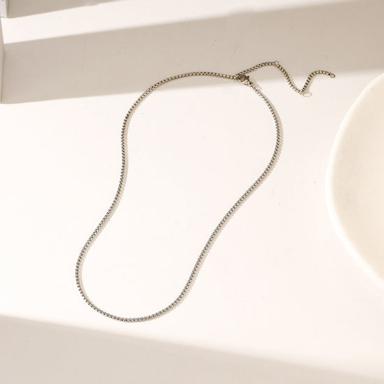 Silver Charm Necklace - NSSN893STWG-15