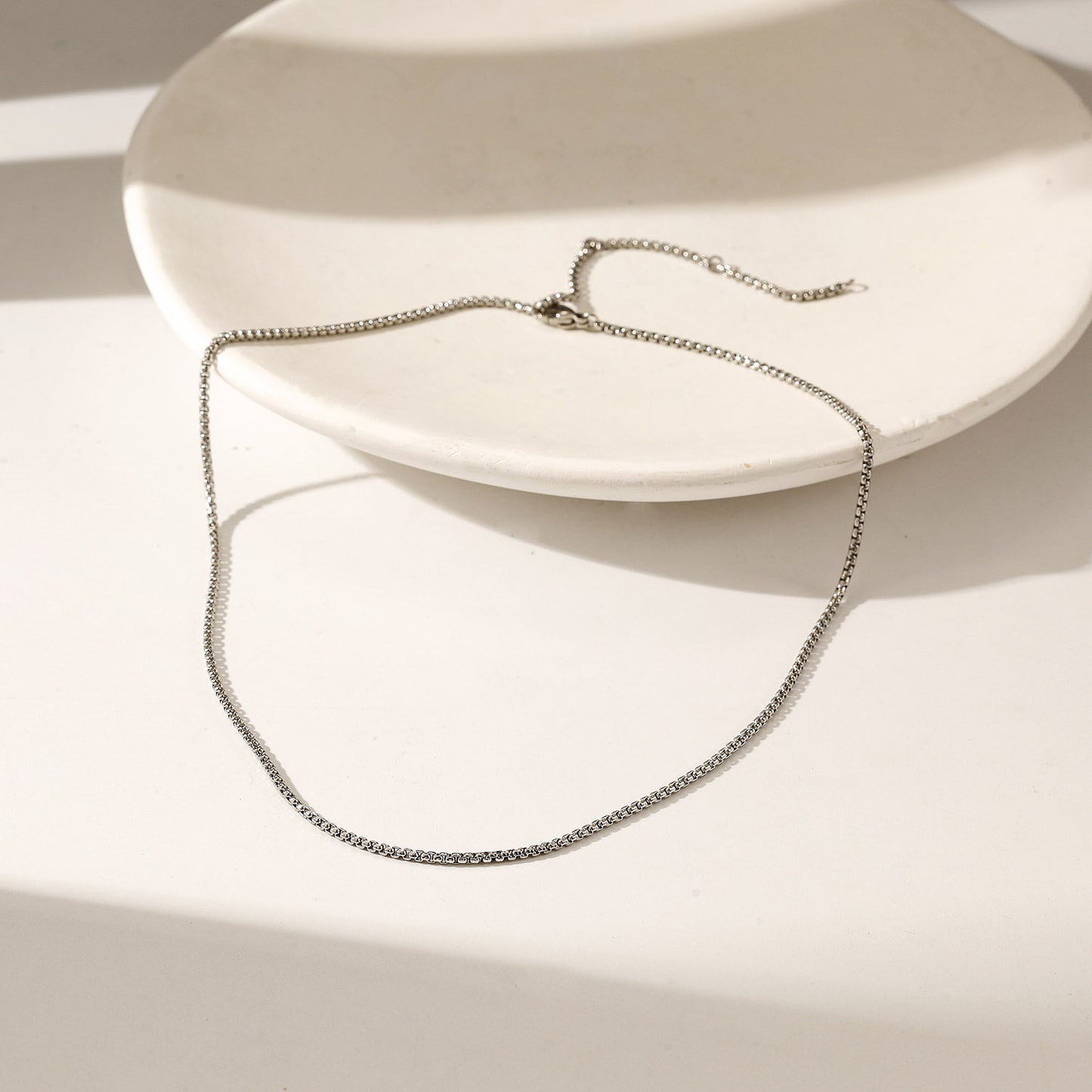 Silver Charm Necklace - NSSN893STWG-15
