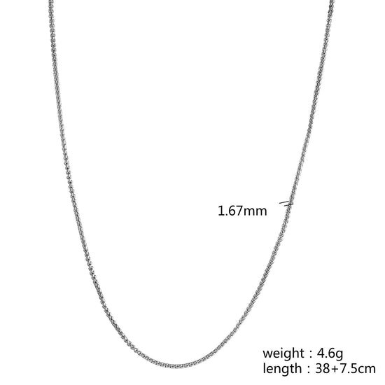 Silver Charm Necklace - NSSN893STWG-15