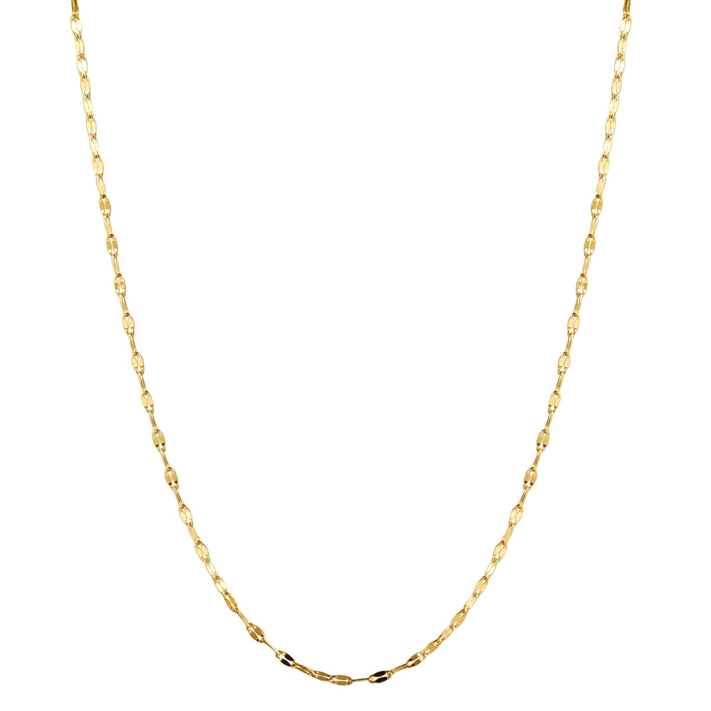 Gold Charm Chain Necklace - NSSN894STGC-16