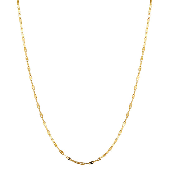 Gold Charm Chain Necklace - NSSN894STGC-16