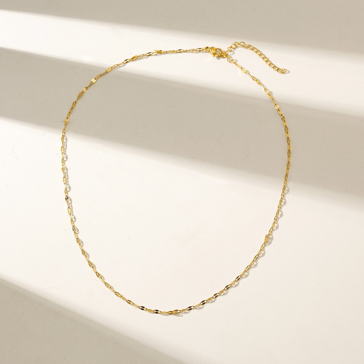 Gold Charm Chain Necklace - NSSN894STGC-16