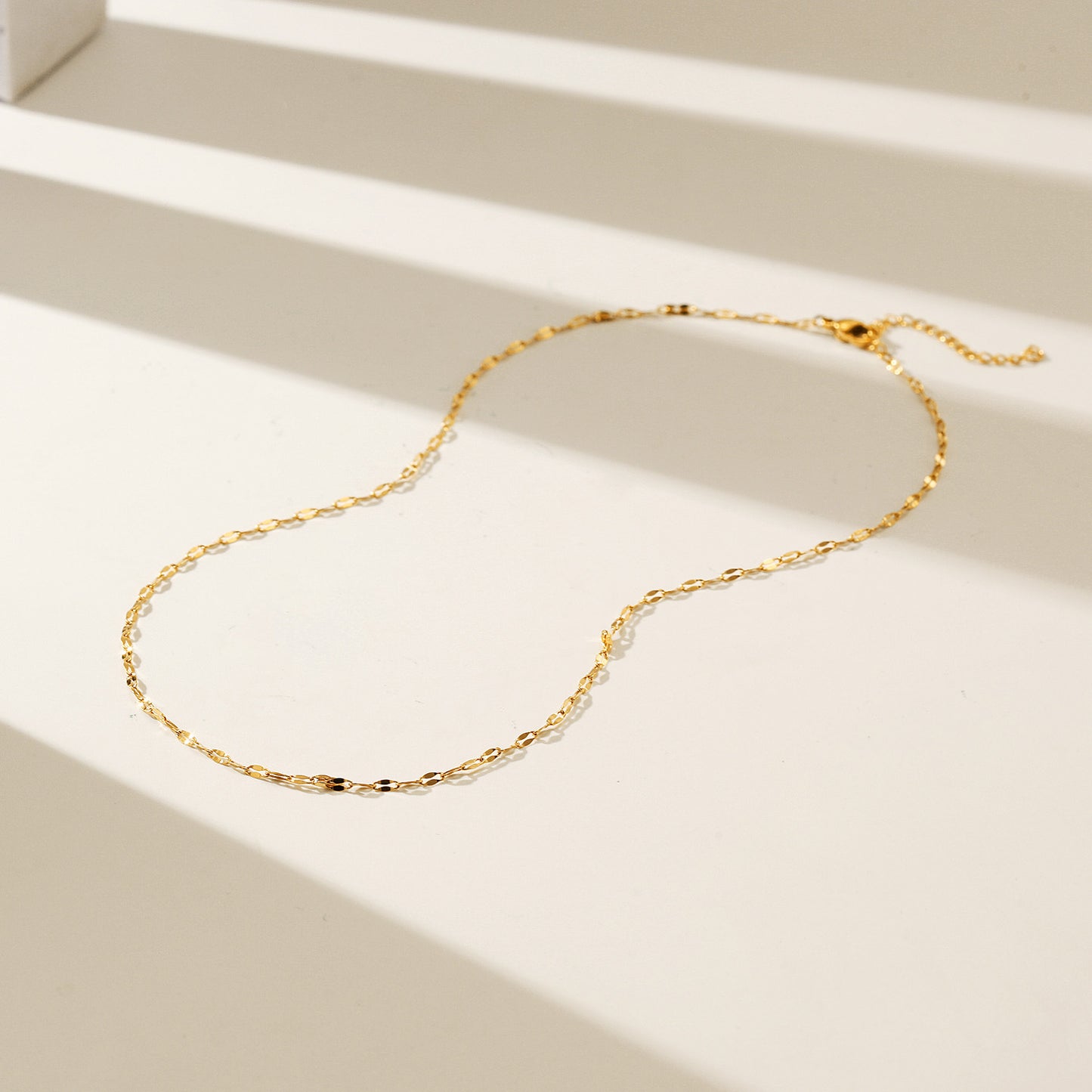 Gold Charm Chain Necklace - NSSN894STGC-16