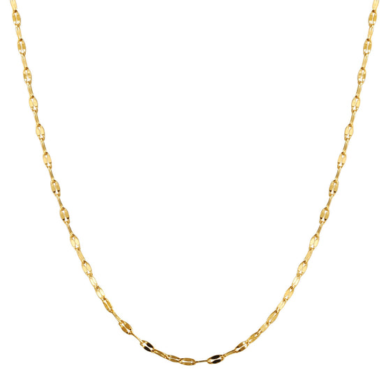 Gold Charm Chain Necklace - NSSN894STGC-16