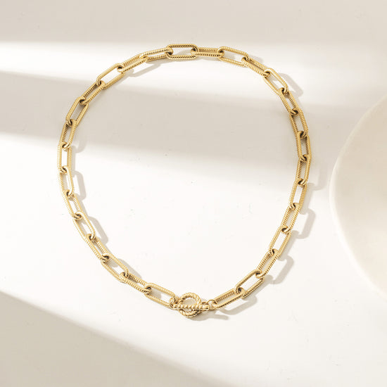 Vintage Cable Necklace - NSSN897STGC-18.5