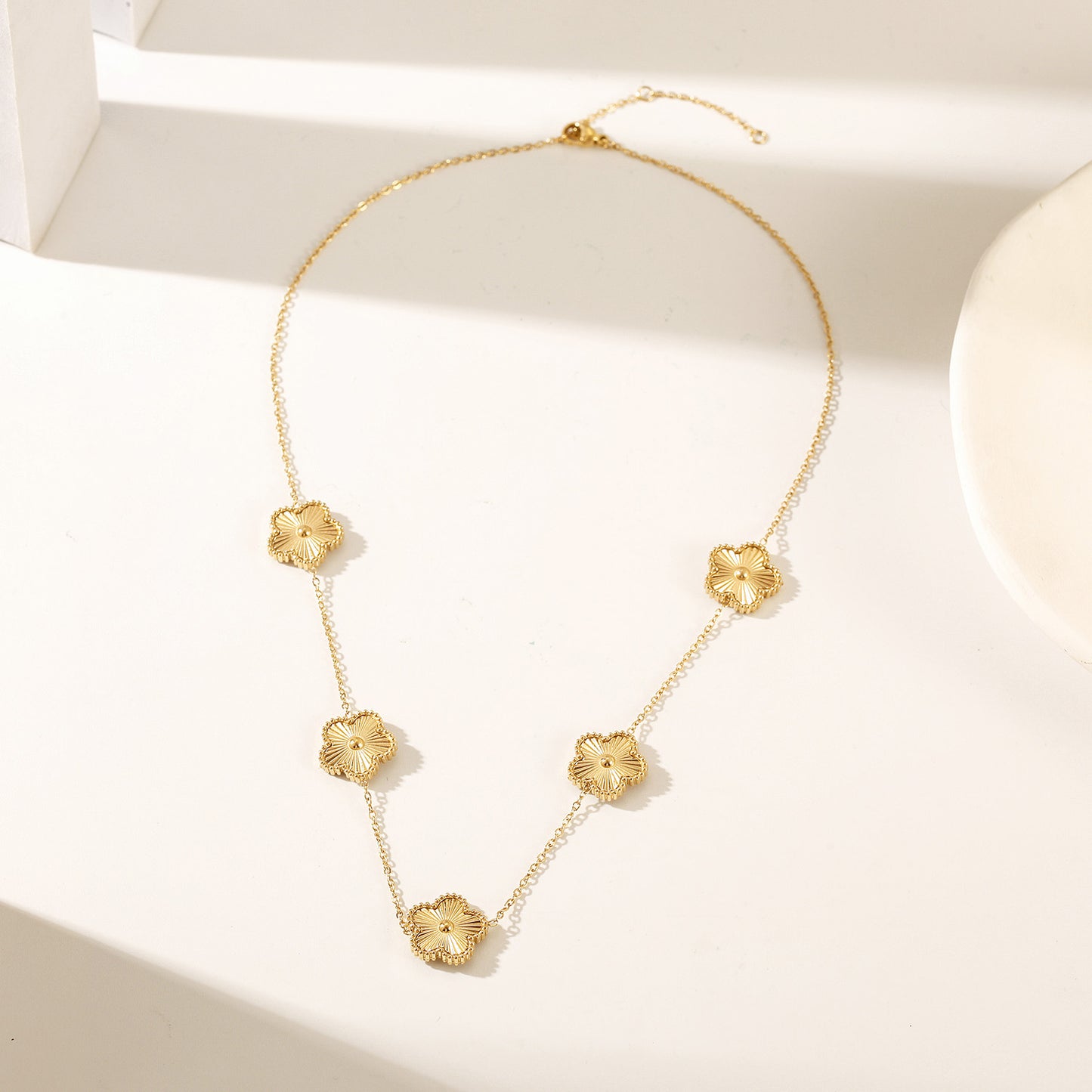 Flower VIntage Long Necklace - NSSN900STGC
