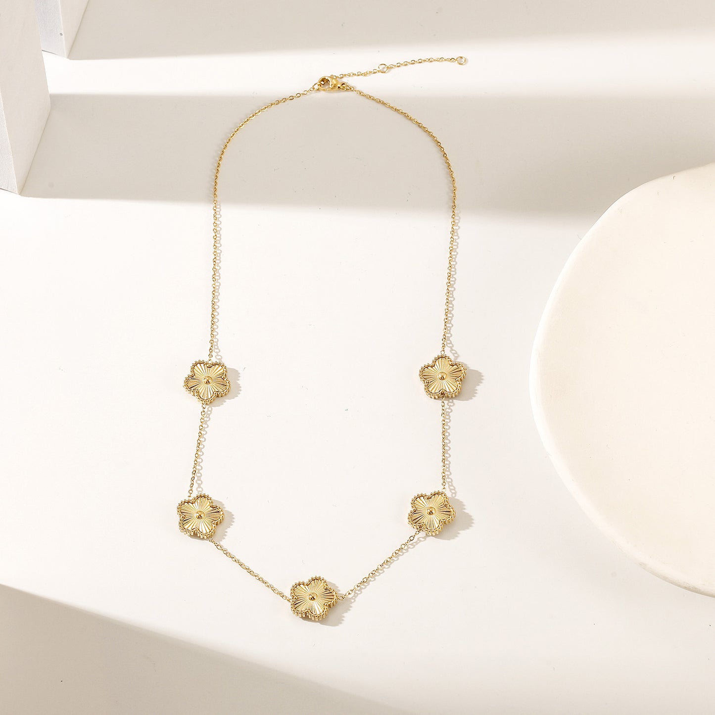 Flower VIntage Long Necklace - NSSN900STGC