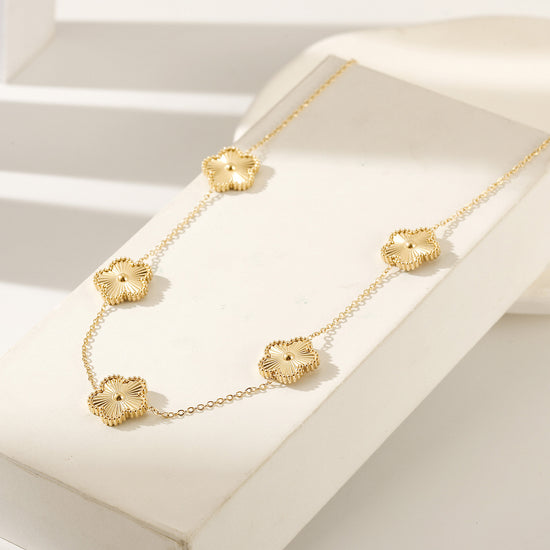 Flower VIntage Long Necklace - NSSN900STGC