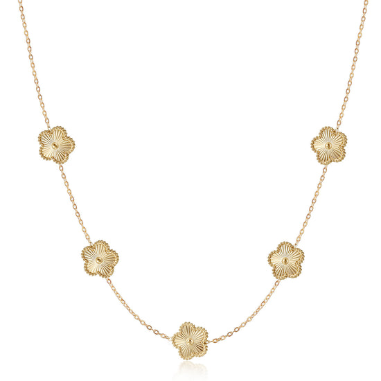 Flower VIntage Long Necklace - NSSN900STGC
