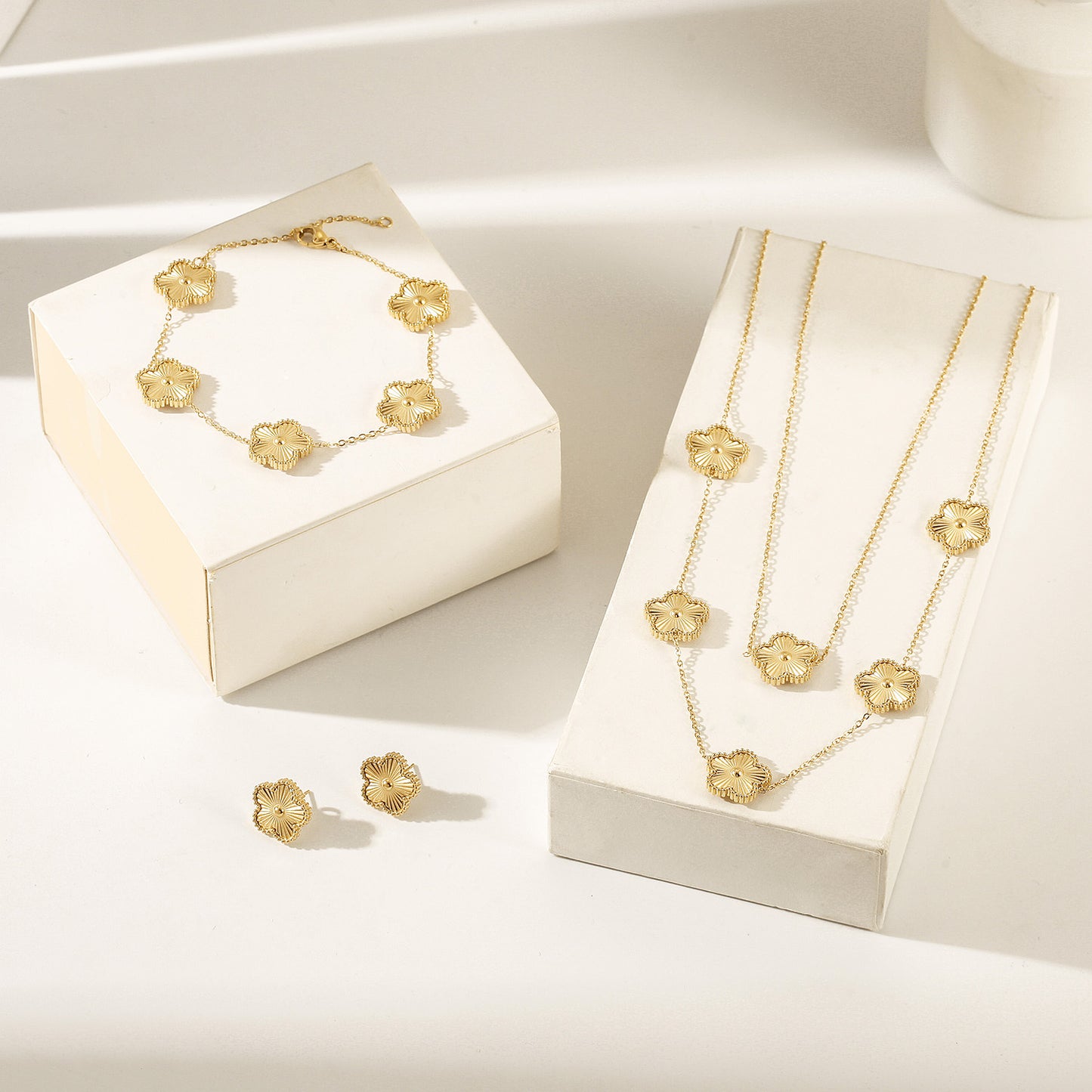 Flower VIntage Long Necklace - NSSN900STGC