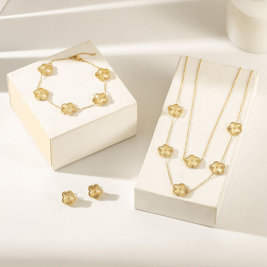 Flower VIntage Long Necklace - NSSN900STGC
