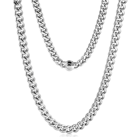 Cuba Silver Necklace - NSSN913STWG-20