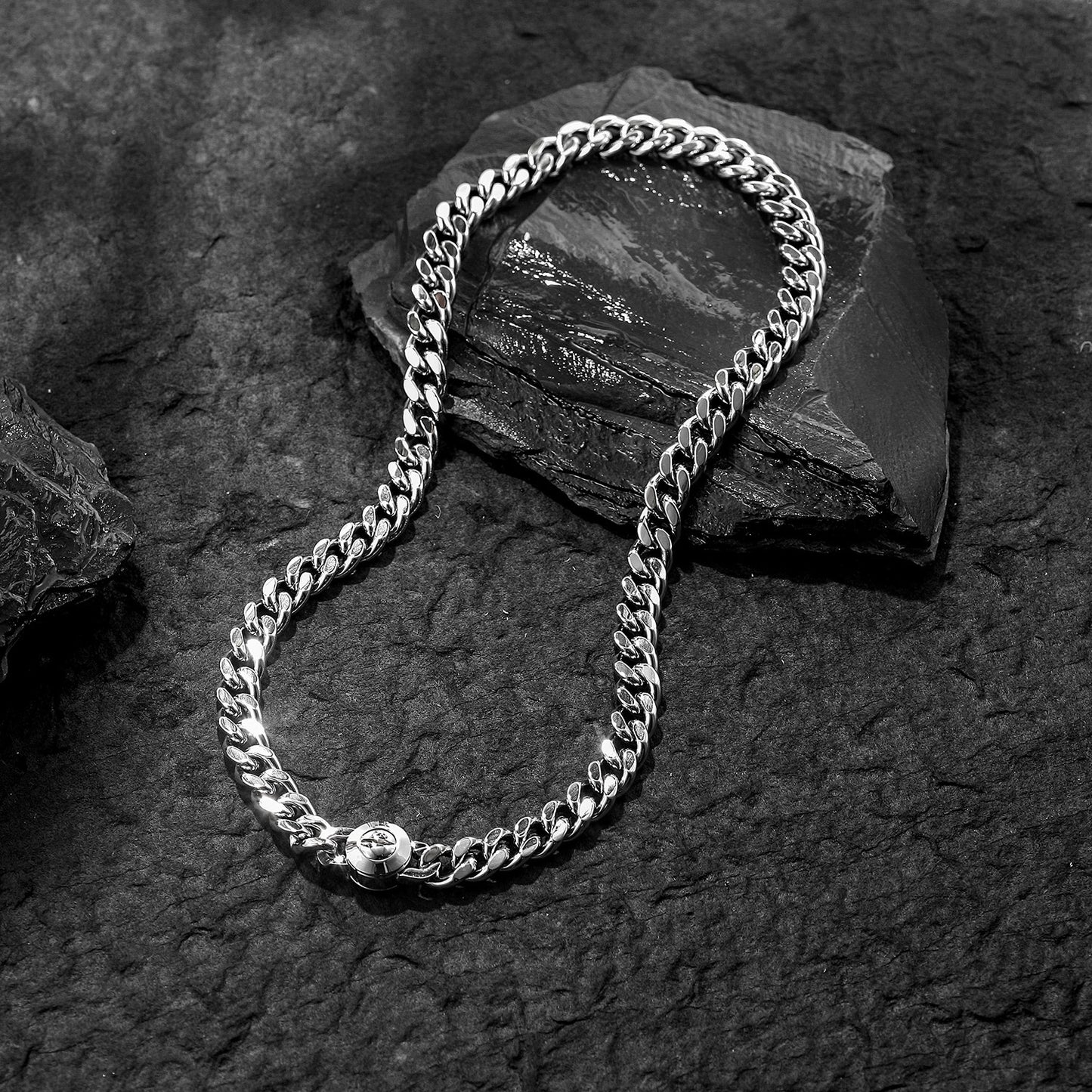 Cuba Silver Necklace - NSSN913STWG-20